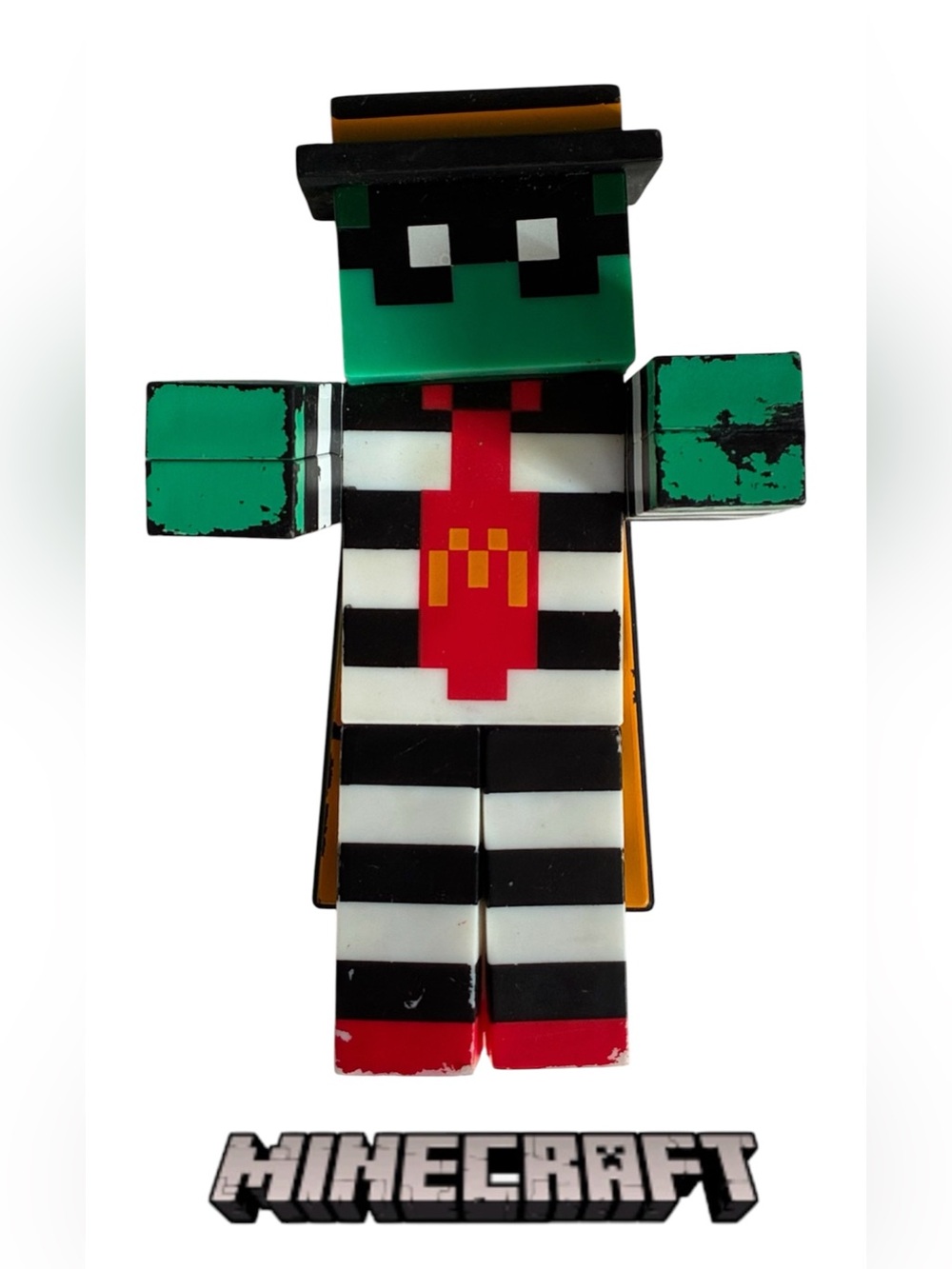 MINECRAFT ZOMBIE HAMBURGLAR FIGURINE ADULT HAPPY MEAL TOY MCDONALD’S